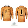 Officiële Voetbalshirt Doelman FC Bayern München Manuel Neuer 1 Thuis 2021-22 Lange Mouw - Heren